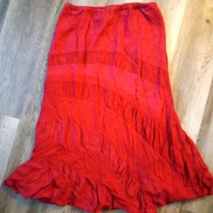 Anthropolgie Fei ruffle skirt- L